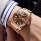 Luminous Waterproof Business Steel Belt Wrist Watch