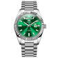 Luminous Waterproof Business Steel Belt Wrist Watch
